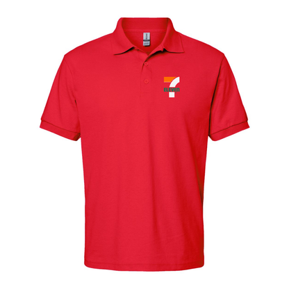 Men's 7 Eleven Logo Gildan Dry Blend Jersey Polo