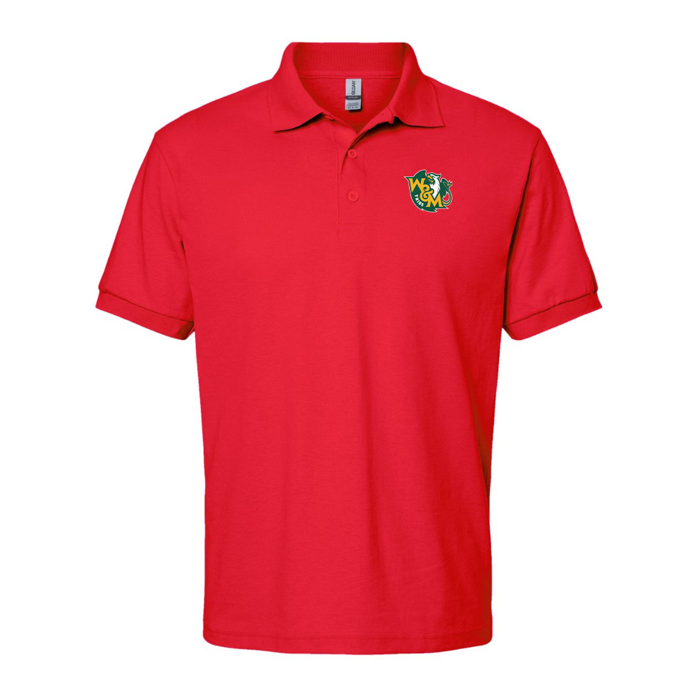 Men's William and Mary Tribe Gildan Dry Blend Jersey Polo