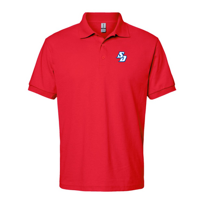 Men's San Diego Toreros Logo Gildan Dry Blend Jersey Polo
