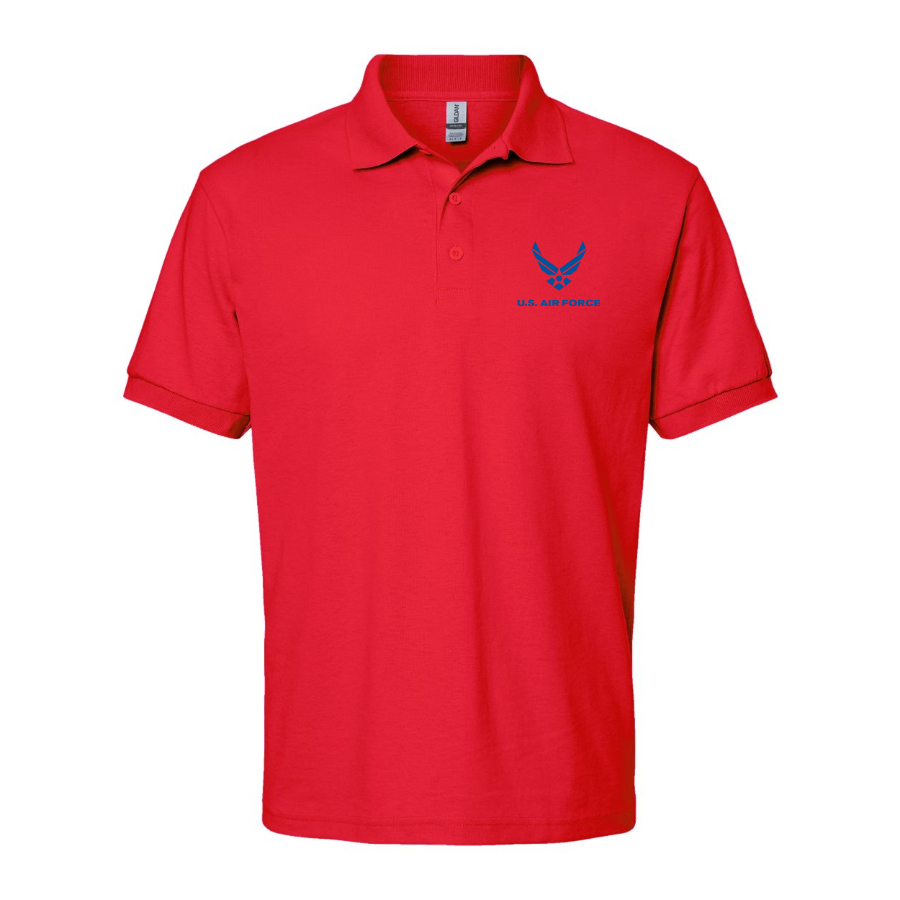 Men's US Airforce Logo Dry Blend Polo