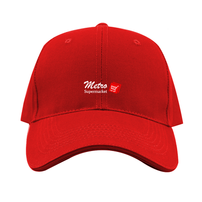 Metro Supermarket Logo  Dad Baseball Cap Hat