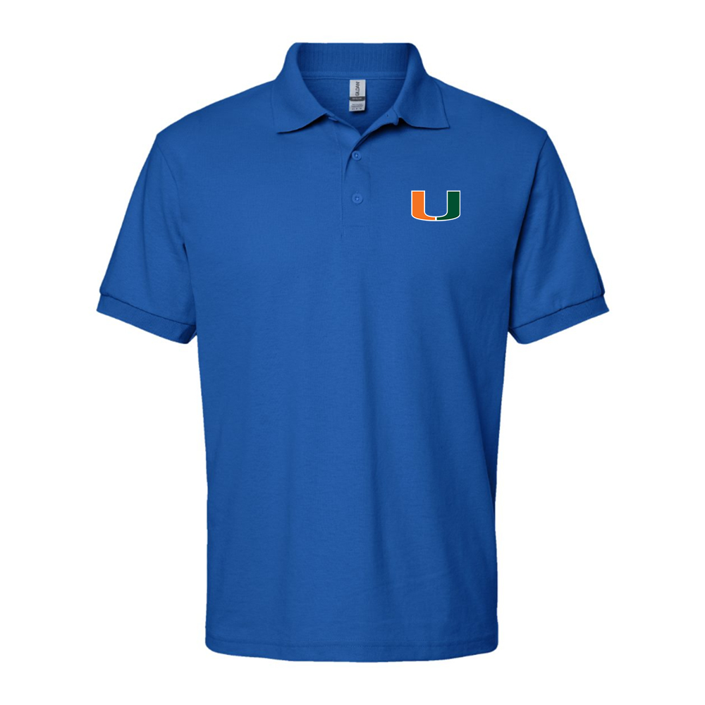 Men's Miami Hurricanes Logo Dry Blend Polo