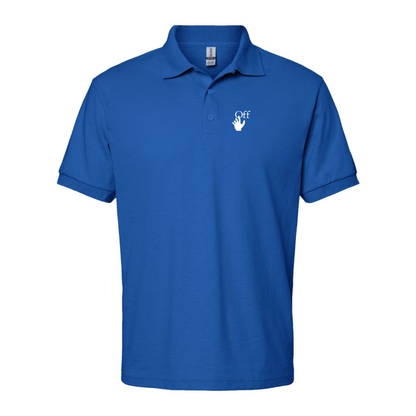 Men's Off-White Hand Logo Dry Blend Polo