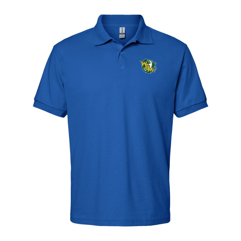 Men's William and Mary Tribe Gildan Dry Blend Jersey Polo
