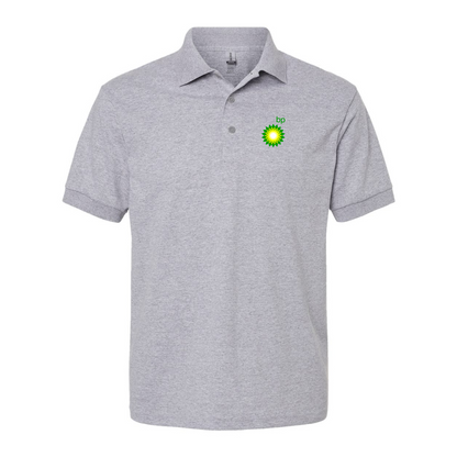 Men's BP Oil Logo Gildan Dry Blend Jersey Polo