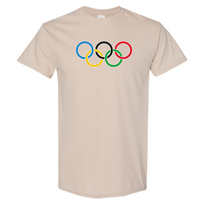 Men's Olympics Rings Cotton T-Shirt