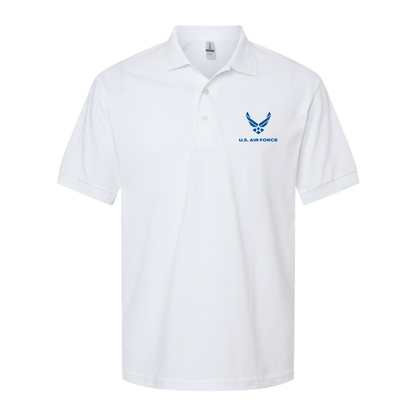 Men's US Airforce Logo Dry Blend Polo