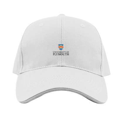 University of Plymouth Logo  Dad Baseball Cap Hat