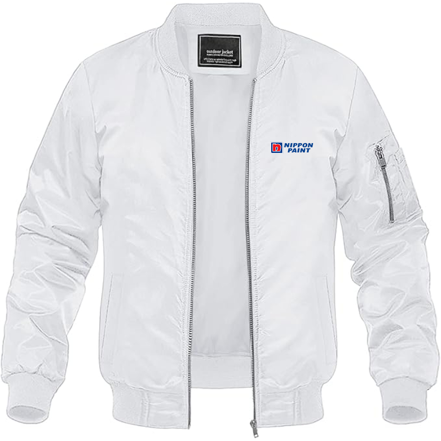 Men's Nippon Paint Logo Lightweight Bomber Jacket Windbreaker Softshell Varsity Jacket Coat