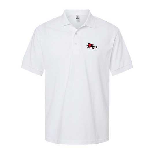 Men's SEMO Redhawks Logo Gildan Dry Blend Jersey Polo