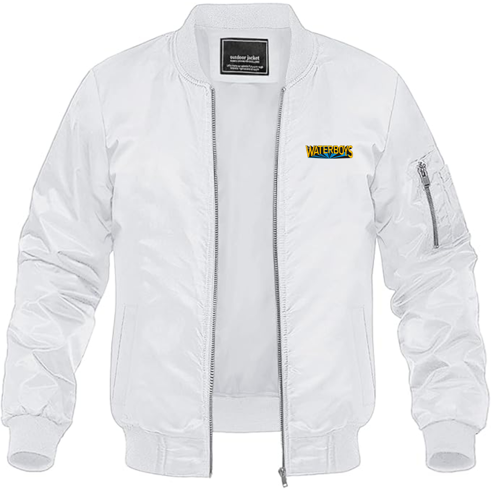 Men's The Waterboys  Logo Lightweight Bomber Jacket Windbreaker Softshell Varsity Jacket Coat