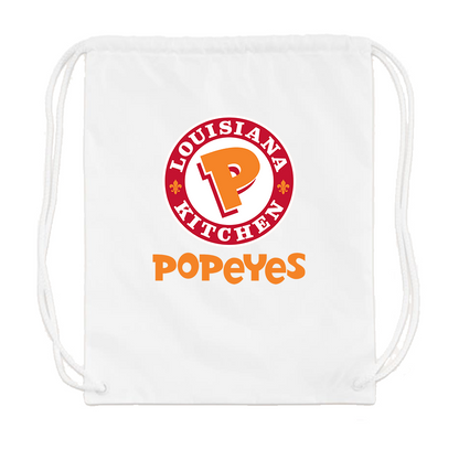 Popeyes Louisiana Kitchen Drawstring Bag