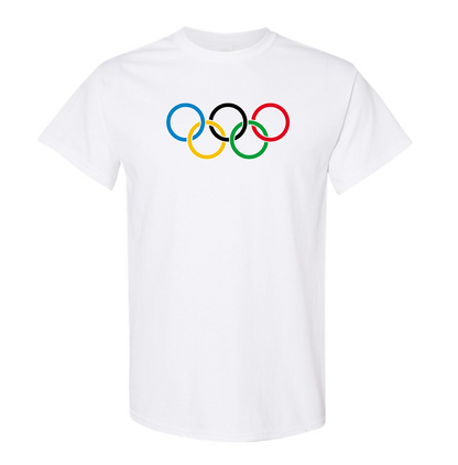Men's Olympics Rings Cotton T-Shirt