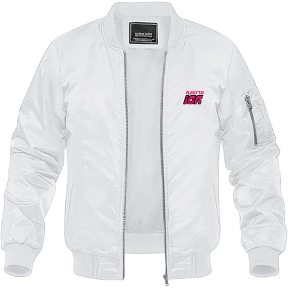 Men's Yo Sushi Logo Lightweight Bomber Jacket Windbreaker Softshell Varsity Jacket Coat