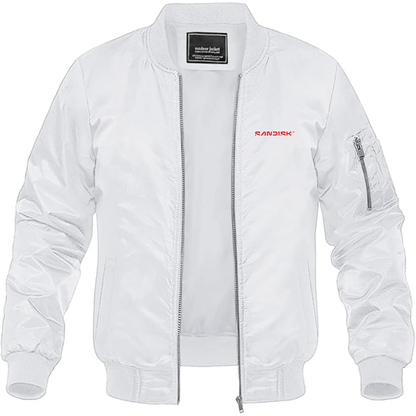 Men's SanDisk Logo  Lightweight Bomber Jacket Windbreaker Softshell Varsity Jacket Coat