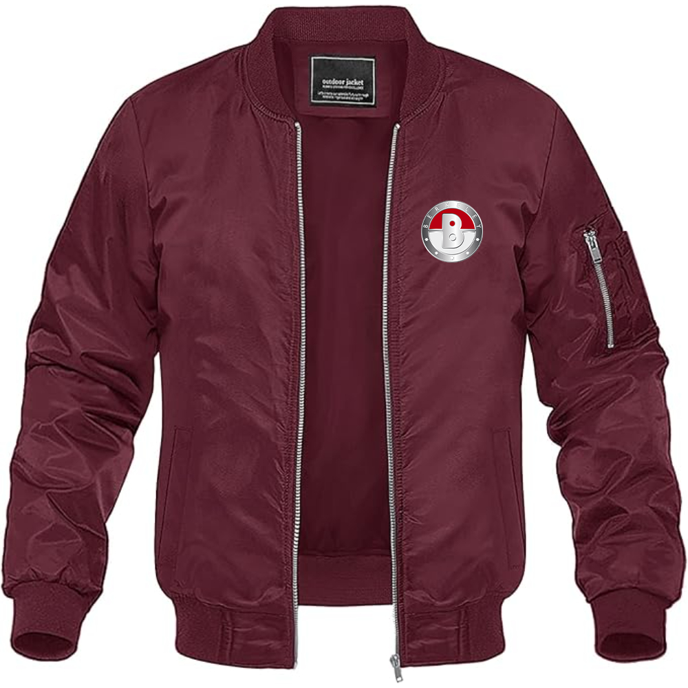 Men's Berkeley Logo Lightweight Bomber Jacket Windbreaker Softshell Varsity Jacket Coat