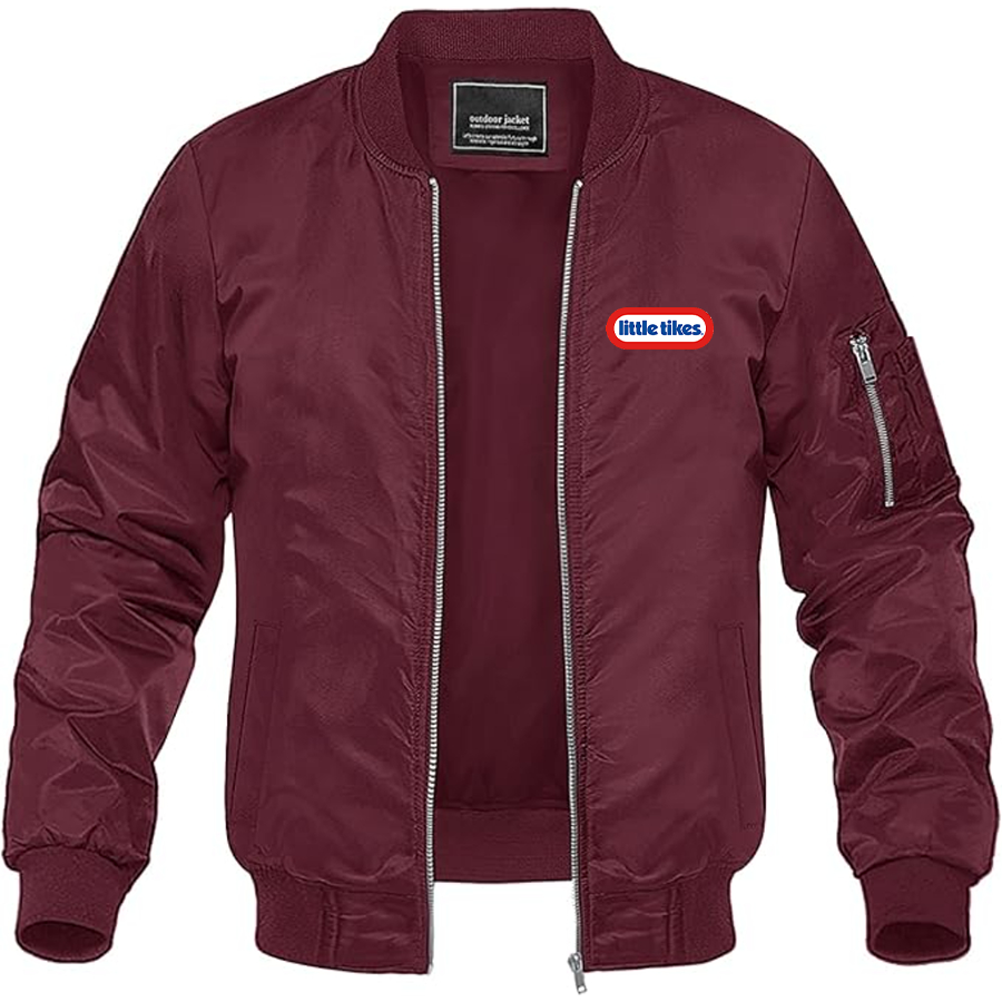 Men's Little Tikes Logo  Lightweight Bomber Jacket Windbreaker Softshell Varsity Jacket Coat