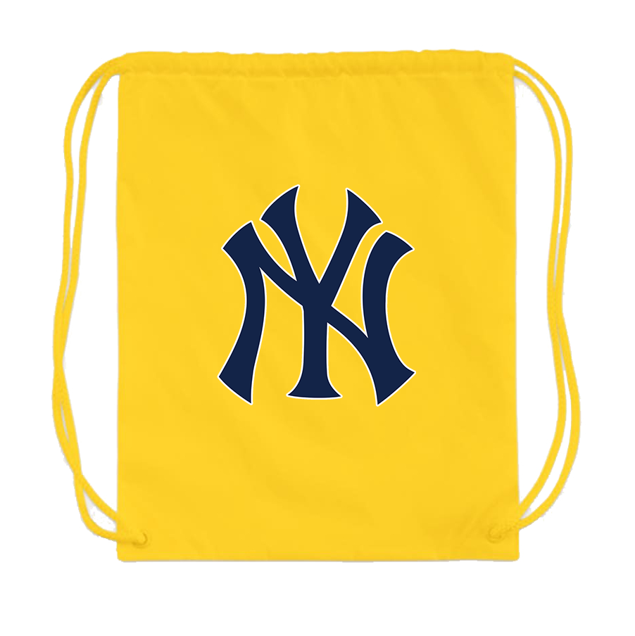 New York NY Yankees Baseball Drawstring Bag