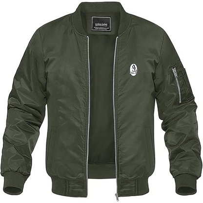Men's Armstrong Siddeley Logo Lightweight Bomber Jacket Windbreaker Softshell Varsity Jacket Coat