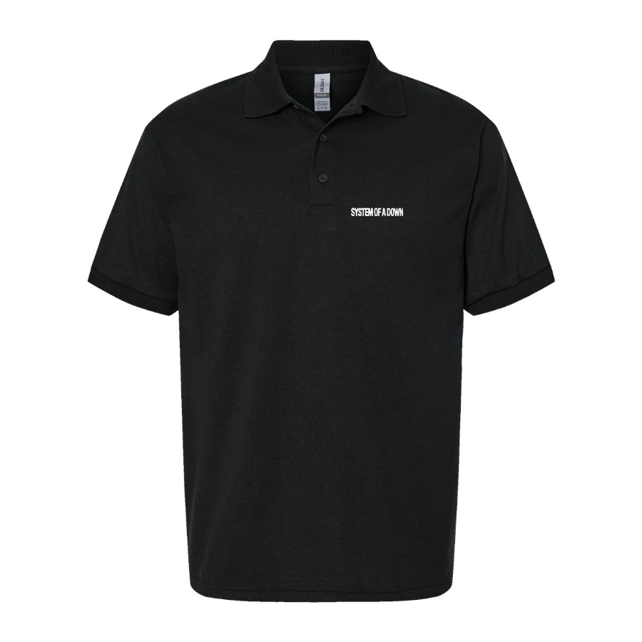 Men's  System Of A Down Logo Dry Blend Polo