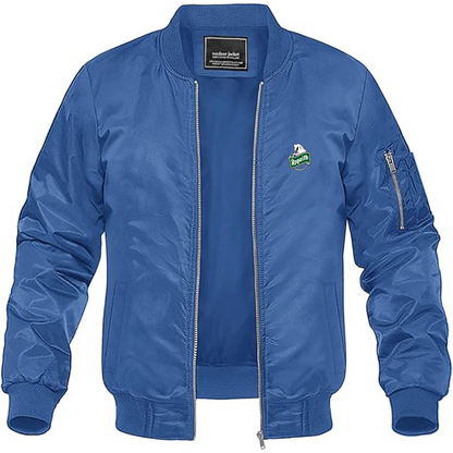 Men's Asquith Logo Lightweight Bomber Jacket Windbreaker Softshell Varsity Jacket Coat