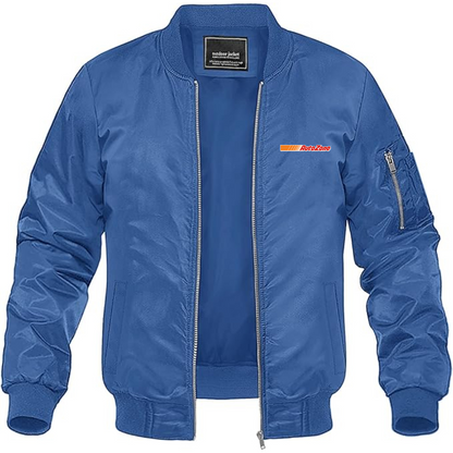 Men's AutoZone Logo Lightweight Bomber Jacket Windbreaker Softshell Varsity Jacket Coat