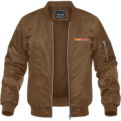 Men's AutoZone Logo Lightweight Bomber Jacket Windbreaker Softshell Varsity Jacket Coat