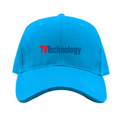 TV Technology Logo  Dad Baseball Cap Hat