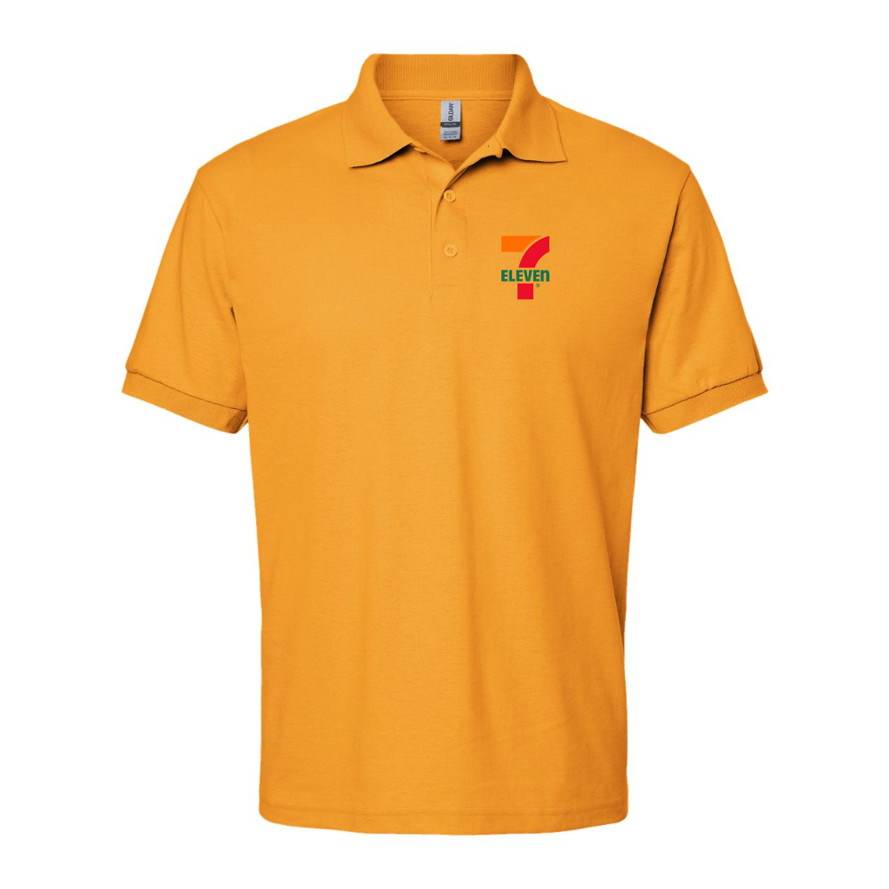 Men's 7 Eleven Logo Gildan Dry Blend Jersey Polo