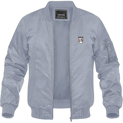 Men's Artega Logo Lightweight Bomber Jacket Windbreaker Softshell Varsity Jacket Coat
