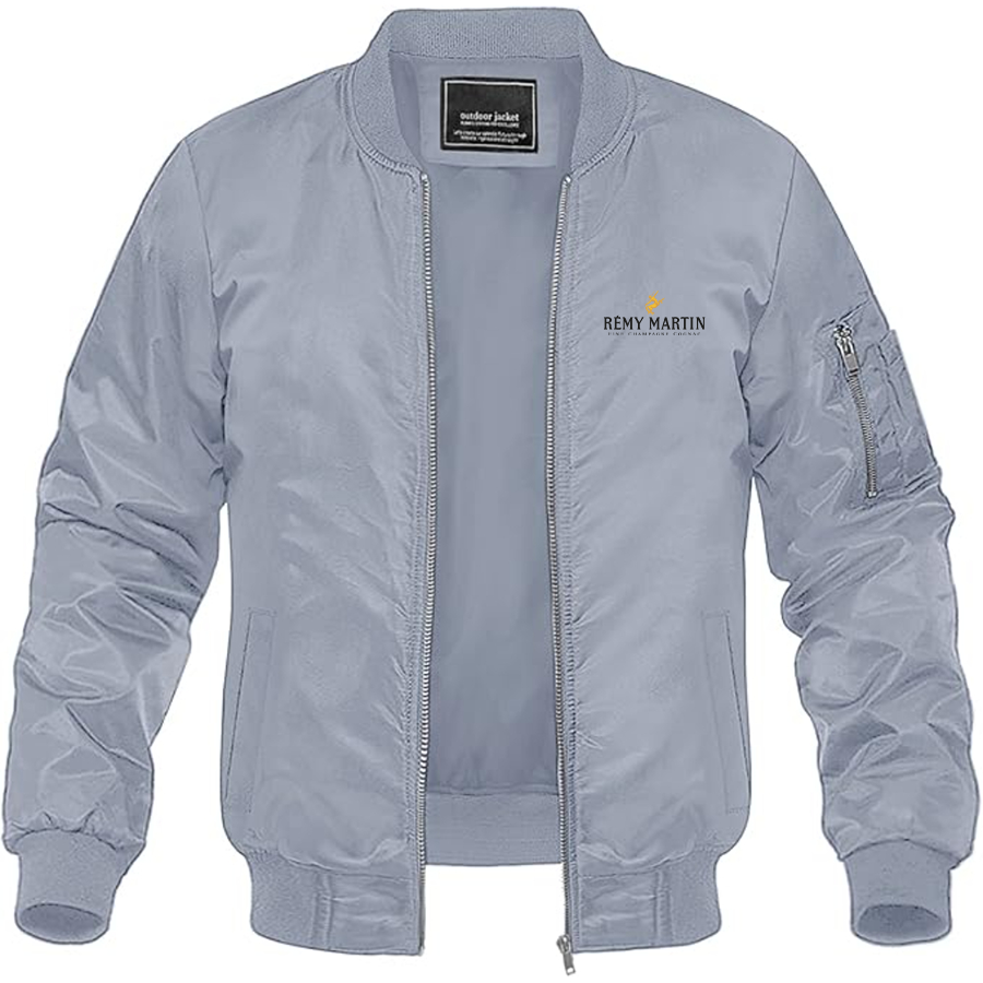 Men's Rémy Martin Logo Lightweight Bomber Jacket Windbreaker Softshell Varsity Jacket Coat