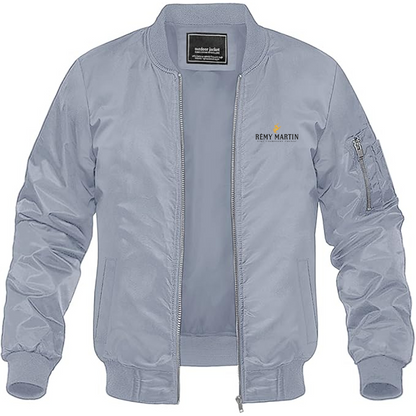 Men's Rémy Martin Logo Lightweight Bomber Jacket Windbreaker Softshell Varsity Jacket Coat