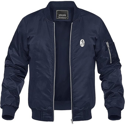 Men's Armstrong Siddeley Logo Lightweight Bomber Jacket Windbreaker Softshell Varsity Jacket Coat