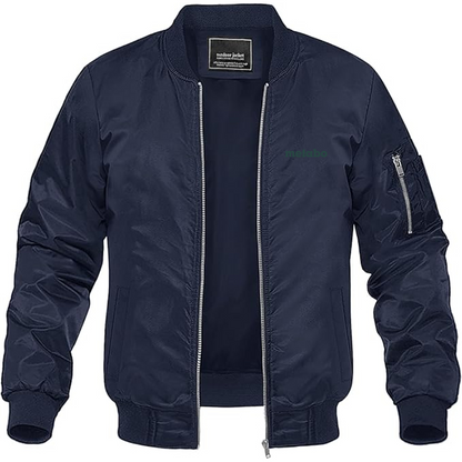 Men's Metabo Logo Lightweight Bomber Jacket Windbreaker Softshell Varsity Jacket Coat