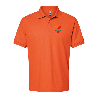 Men's 7 Eleven Logo Gildan Dry Blend Jersey Polo