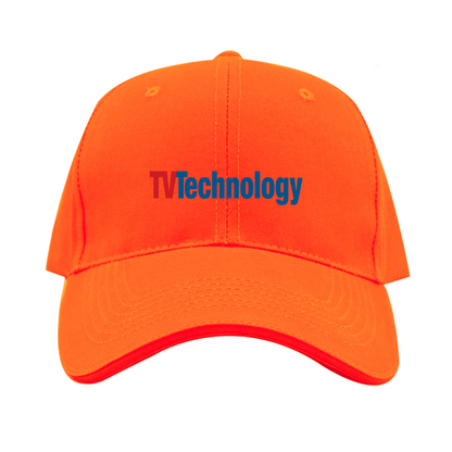 TV Technology Logo  Dad Baseball Cap Hat
