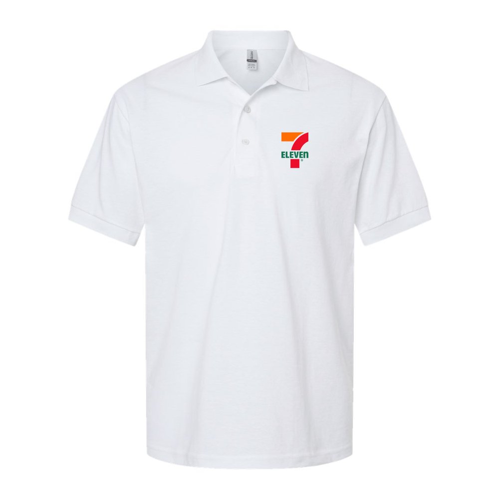 Men's 7 Eleven Logo Gildan Dry Blend Jersey Polo