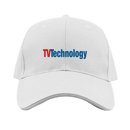 TV Technology Logo  Dad Baseball Cap Hat