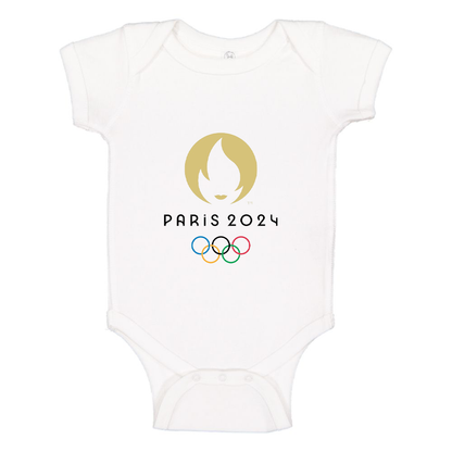 New Olympics 2024 Paris Logo  Baby Romper Onesie