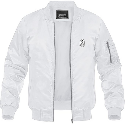 Men's Armstrong Siddeley Logo Lightweight Bomber Jacket Windbreaker Softshell Varsity Jacket Coat