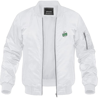 Men's Asquith Logo Lightweight Bomber Jacket Windbreaker Softshell Varsity Jacket Coat