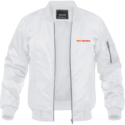 Men's AutoZone Logo Lightweight Bomber Jacket Windbreaker Softshell Varsity Jacket Coat